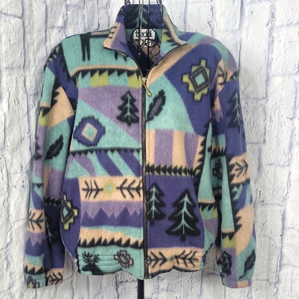 Teddi Blue and Purple Teddy Jacket